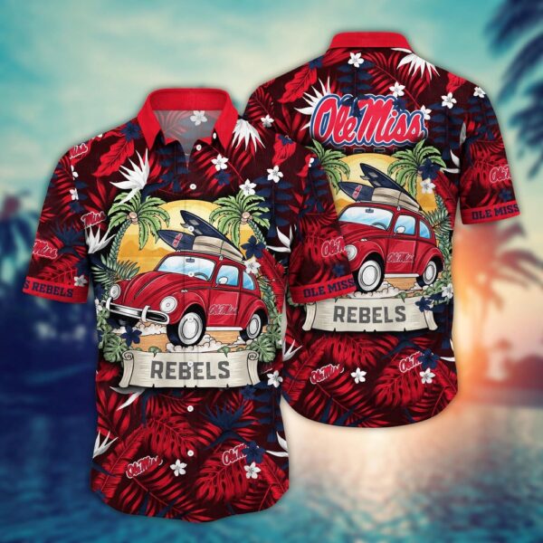 NCAA Ole Miss Rebels Hawaiian Shirt Tropical Triumph For Big Fan