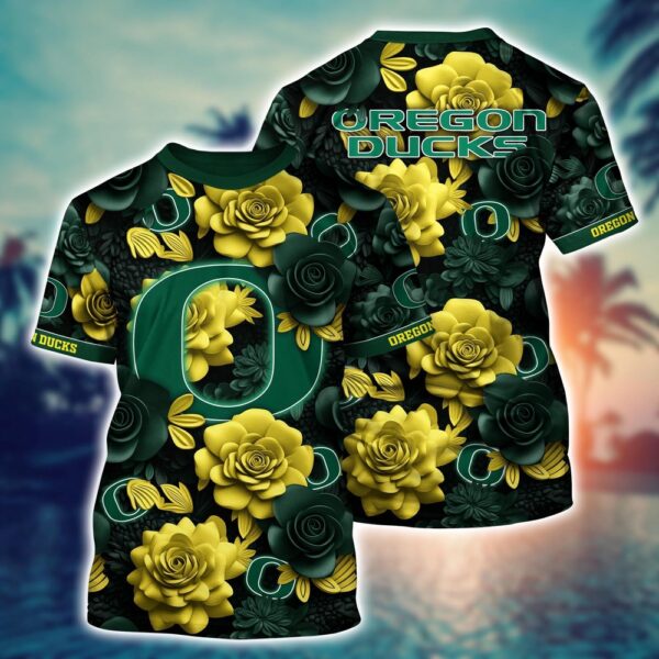 NCAA Oregon Ducks 3D T-Shirt Fashion Forward Bliss For Sports Fans