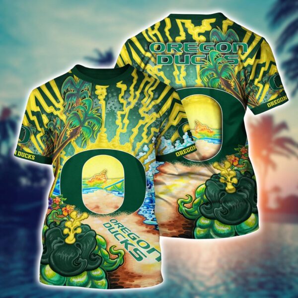 NCAA Oregon Ducks 3D T-Shirt Fashion Forward Comfort