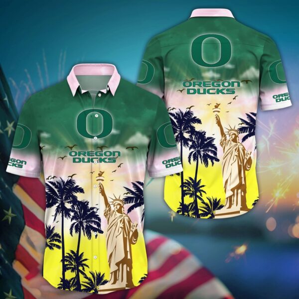 NCAA Oregon Ducks Hawaiian Shirt Palm Tree Passion For Sports Enthusiasts