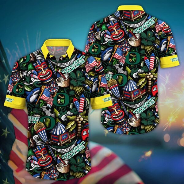 NCAA Oregon Ducks Hawaiian Shirt Spectacular Spirit For Sports Enthusiasts