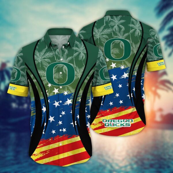 NCAA Oregon Ducks Hawaiian Shirt Stadium Style For Sports Enthusiasts