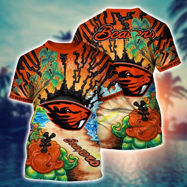 NCAA Oregon State Beavers 3D T-Shirt Fashion Forward Comfort