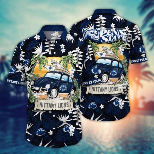 NCAA Penn State Nittany Lions Hawaiian Shirt Island Vibes For Big Fan