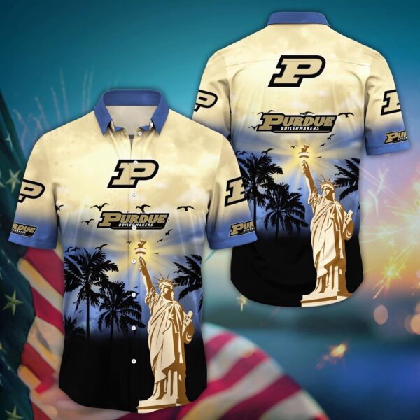 NCAA Purdue Boilermakers Hawaiian Shirt College Bloom Burst For Sports Enthusiasts