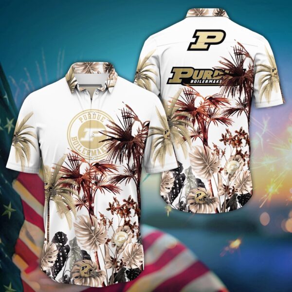 NCAA Purdue Boilermakers Hawaiian Shirt Wave The Colors For Fans