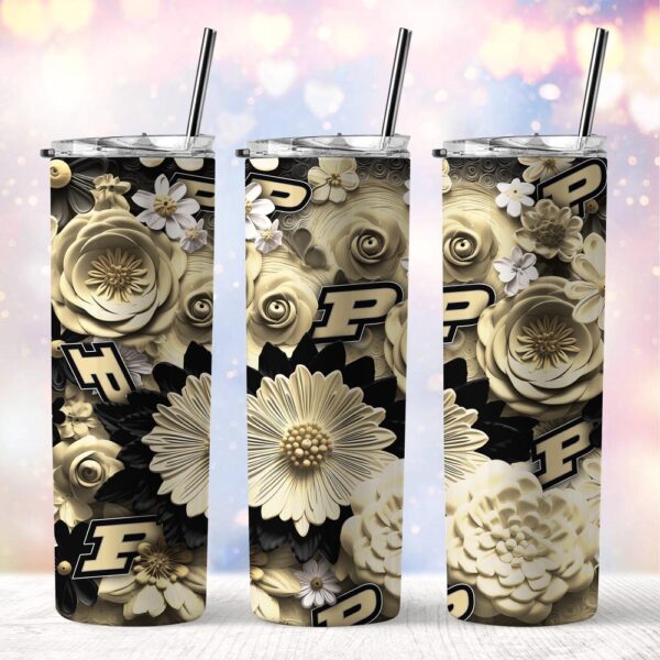 NCAA Purdue Boilermakers Skinny Tumbler Beverage Blissful Moments