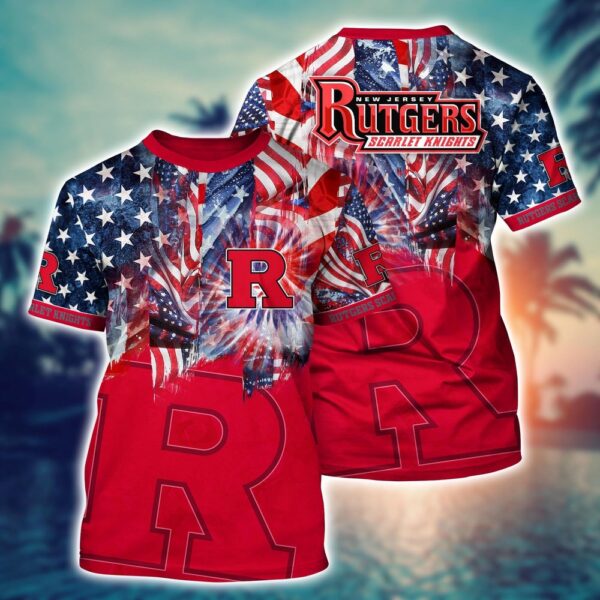 NCAA Rutgers Scarlet Knights 3D T-Shirt Euphoria in Every Stitch