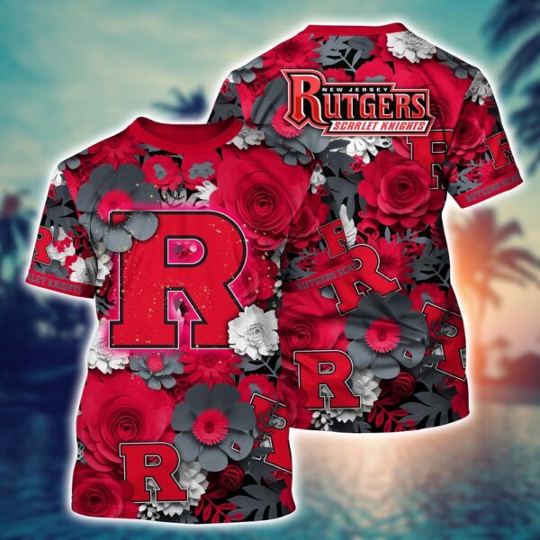 NCAA Rutgers Scarlet Knights 3D T-Shirt Glamorous Tee Layers For Sports Fans