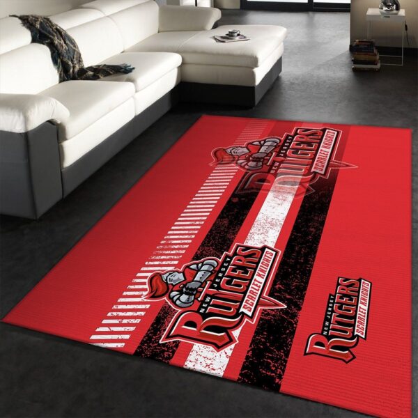 NCAA Rutgers Scarlet Knights Area Rug Add A Touch Of Flair To Your Living Space