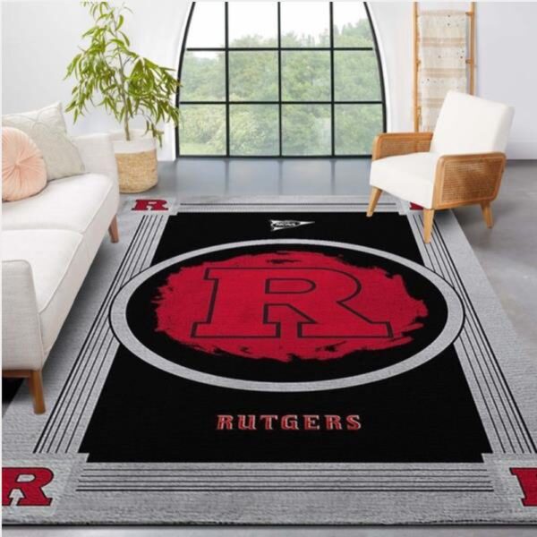 NCAA Rutgers Scarlet Knights Area Rug Bring The Excitement Of College Sports To Your Home