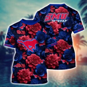 NCAA SMU Mustangs 3D T-Shirt…