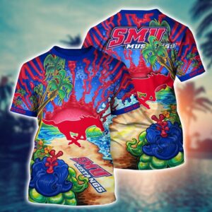 NCAA SMU Mustangs 3D T-Shirt…