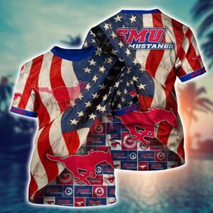 NCAA SMU Mustangs 3D T-Shirt…