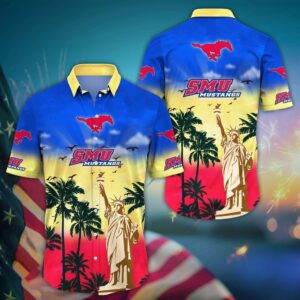 NCAA SMU Mustangs Hawaiian Shirt…