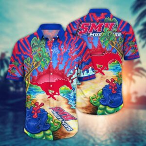 NCAA SMU Mustangs Hawaiian Shirt…