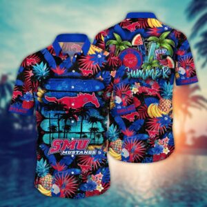 NCAA SMU Mustangs Hawaiian Shirt…