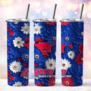 NCAA SMU Mustangs Skinny Tumbler Campus Spirit Quencher 1