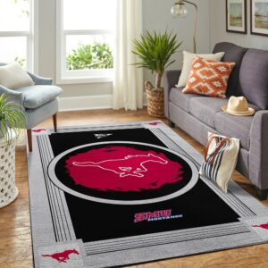 NCAA Smu Mustangs Area Rug…