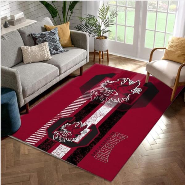 NCAA South Carolina Gamecocks Rug Room Carpet Sport Custom Area Floor Home Decor