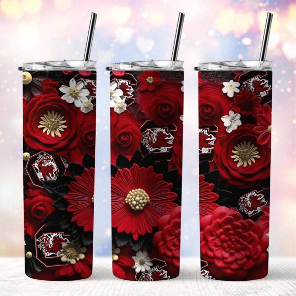 NCAA South Carolina Gamecocks Skinny Tumbler Elegant Sips Of Victory