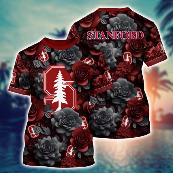 NCAA Stanford Cardinal 3D T-Shirt Comfort Fusion Chic For Sports Fans