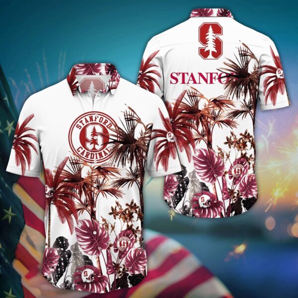 NCAA Stanford Cardinal Hawaiian Shirt College Cool in Floral For Fans