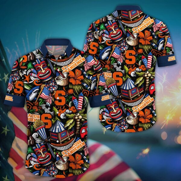 NCAA Syracuse Orange Hawaiian Shirt Spectacular Spirit For Sports Enthusiasts