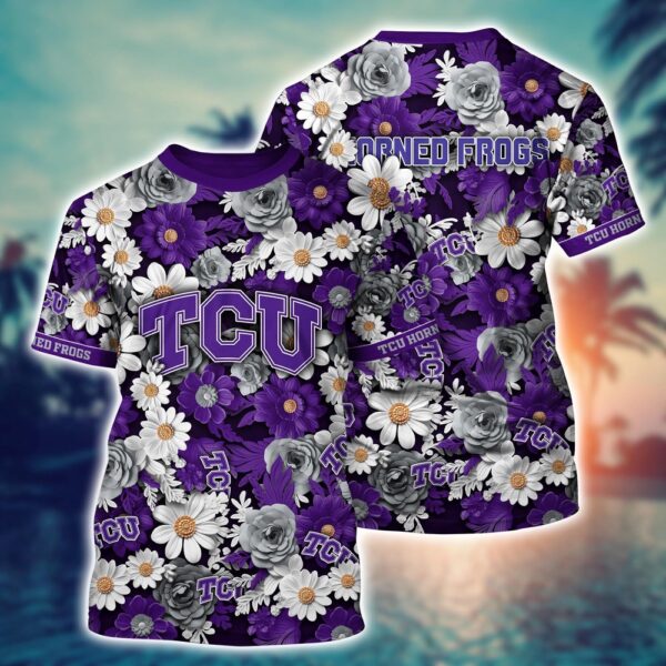 NCAA TCU Horned Frogs 3D T-Shirt Chic Vibes In Threads