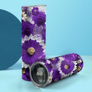 NCAA TCU Horned Frogs Skinny Tumbler Elegant Sips Of Victory 2