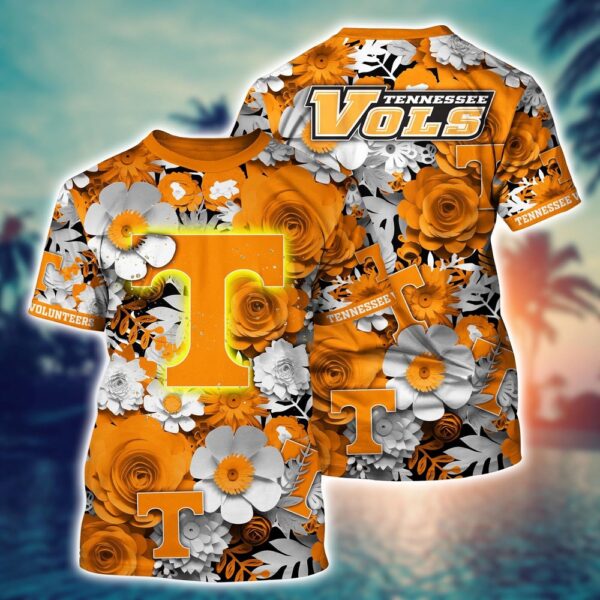 NCAA Tennessee Volunteers 3D T-Shirt Fashion Aura Chic For Sports Fans