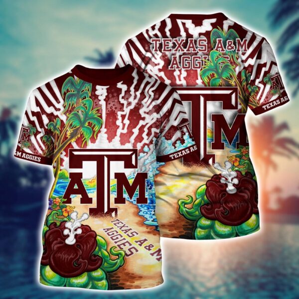 NCAA Texas A&ampM Aggies 3D T-Shirt Fashion Forward Comfort