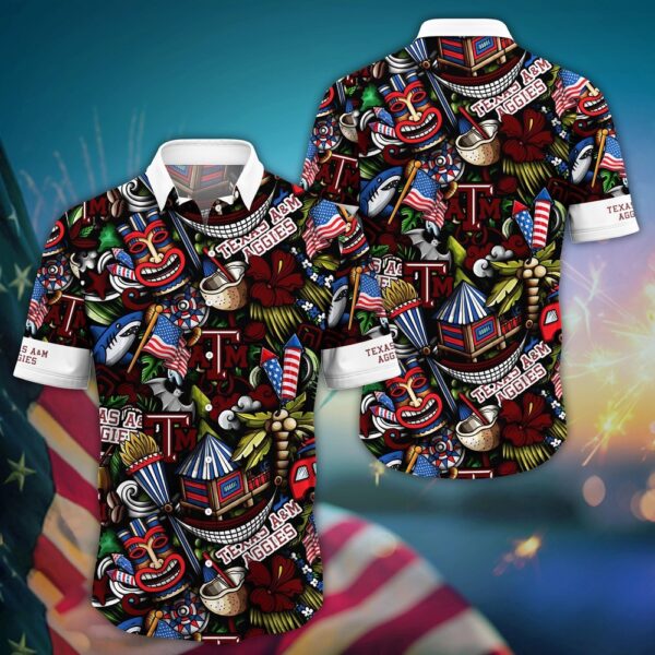 NCAA Texas A&ampM Aggies Hawaiian Shirt Spectacular Spirit For Sports Enthusiasts