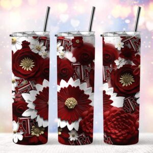 NCAA Texas AampM Aggies Skinny Tumbler Elegance In Every Sip 1