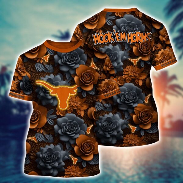 NCAA Texas Longhorns 3D T-Shirt Fashion Forward Bliss For Sports Fans