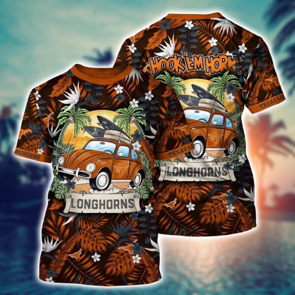 NCAA Texas Longhorns 3D T-Shirt Fashion Fusion Vibes