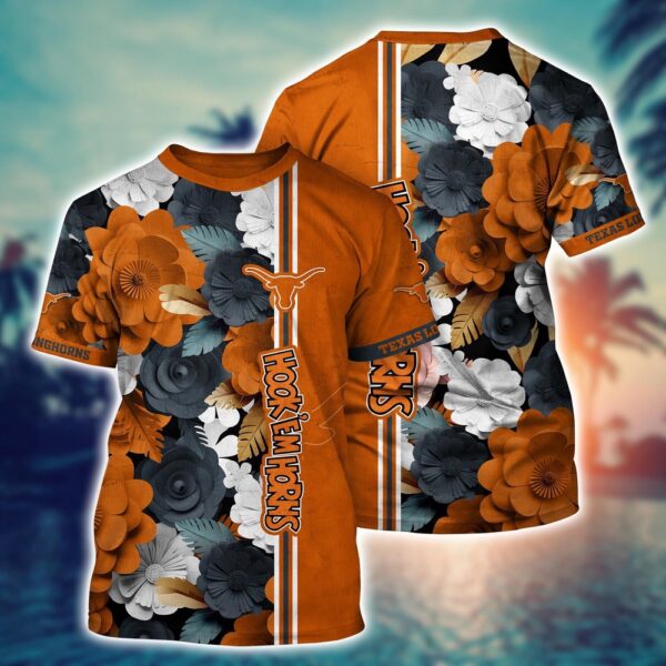 NCAA Texas Longhorns 3D T-Shirt Magic Threads Parade For Sports Fans