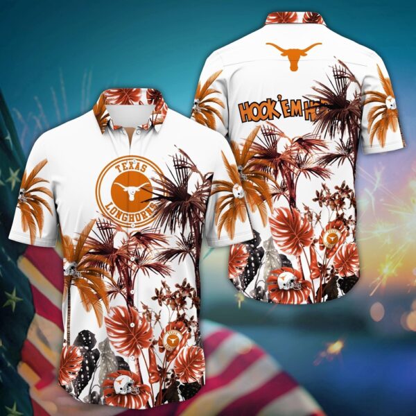 NCAA Texas Longhorns Hawaiian Shirt Floral Frenzy For Fans