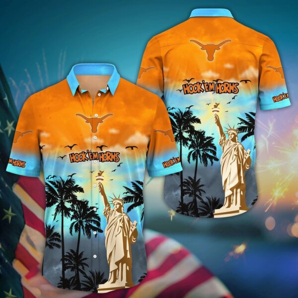 NCAA Texas Longhorns Hawaiian Shirt Palm Tree Passion For Sports Enthusiasts