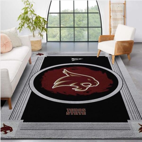 NCAA Texas State Bobcats Area Rug Bring The Excitement Of College Sports To Your Home