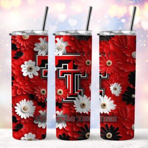 NCAA Texas Tech Red Raiders Skinny Tumbler Campus Spirit Quencher 1