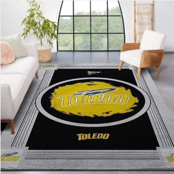 NCAA Toledo Rockets Area Rug Bring The Excitement Of College Sports To Your Home