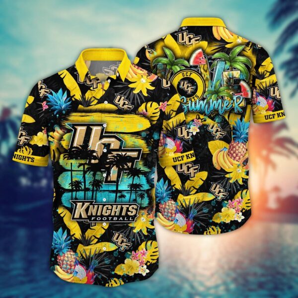 NCAA UCF Knights Hawaiian Shirt Floral Fashion For Big Fan