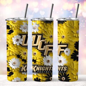 NCAA UCF Knights Skinny Tumbler Team Spirit Refreshment 1