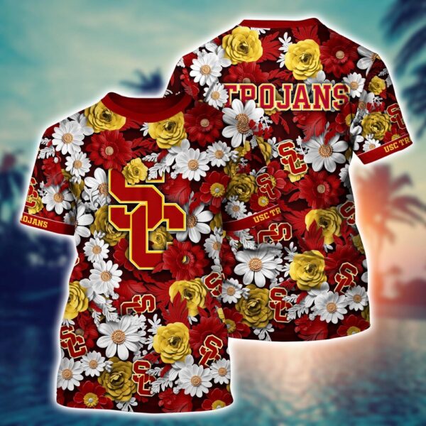 NCAA USC Trojans 3D T-Shirt Chic Vibes In Threads