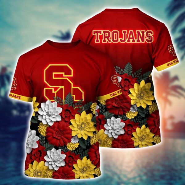 NCAA USC Trojans 3D T-Shirt Sleek Streetwear Vibes For Sports Fans