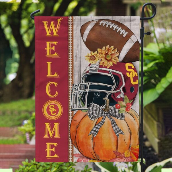 NCAA USC Trojans Garden Flag College Pride Blooms