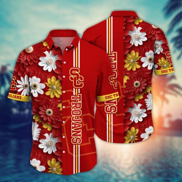 NCAA USC Trojans Hawaiian Shirt Championing Aloha For Big Fan