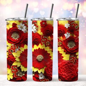 NCAA USC Trojans Skinny Tumbler Elegant Sips Of Victory 1