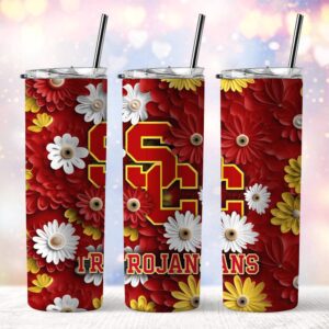 NCAA USC Trojans Skinny Tumbler Team Spirit Refreshment 1